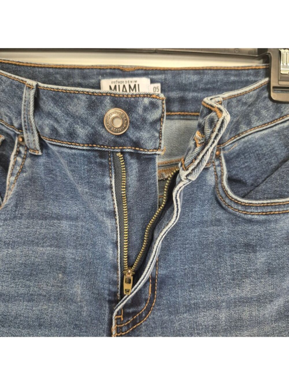 Refuge Denim Miami Women's Skinny High Rise Blue Jeans Size 5 Casual Stretch Den - Picture 5 of 8